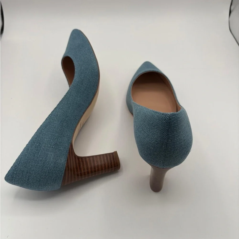 NWT Cole Haan Women’s Mylah Pump 75mm Light Denim (size 7.5B) - Picture 6 of 10